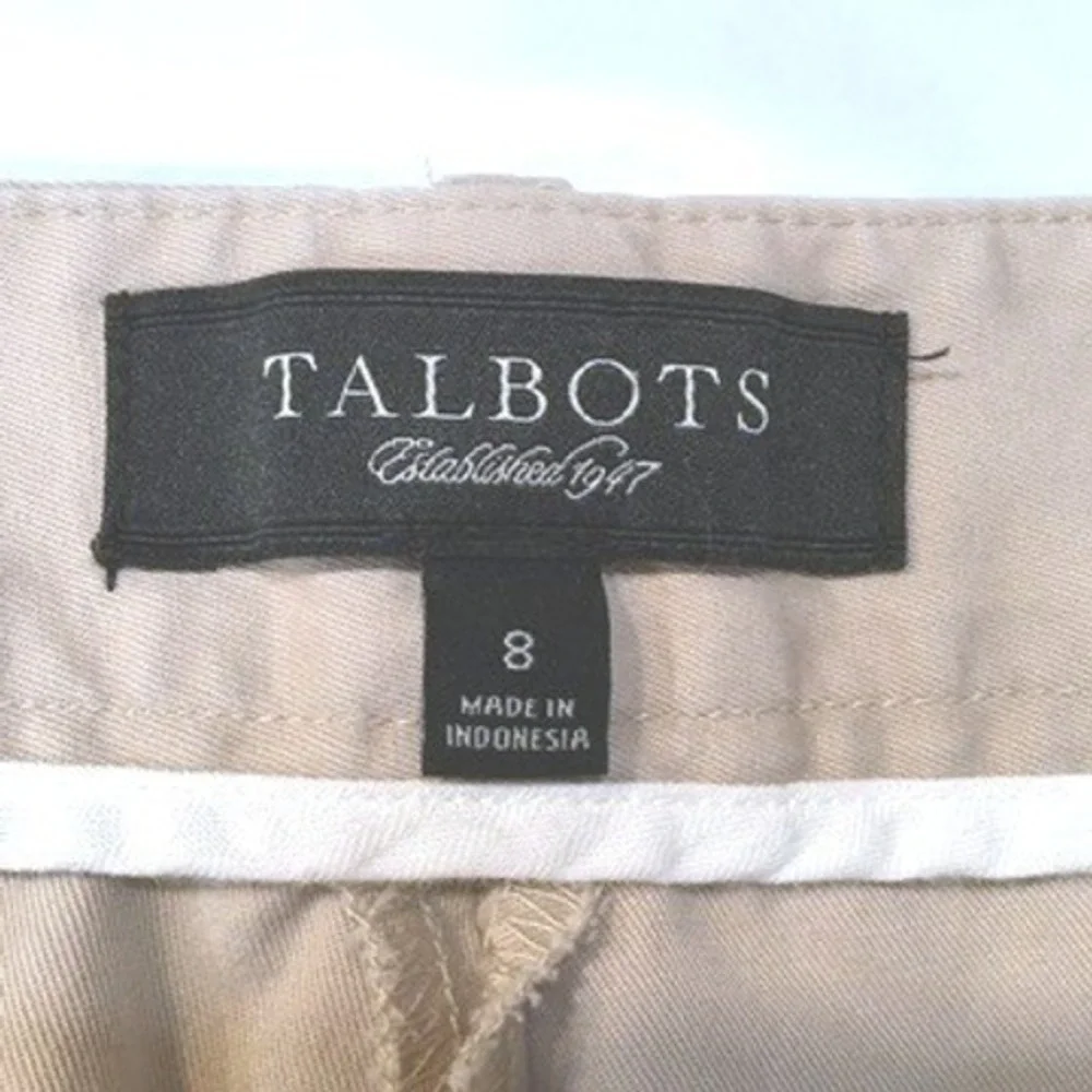 Talbots Chino Bermuda Shorts Womens 8 Khaki 11